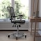 Flash Furniture Black Mesh Multifunction Chair - Roller Wheels HL-0001-WH-BK-RLB-GG - alternate 1